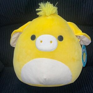 Brand New Original Squishmallow Yellow Plush Pig Toy